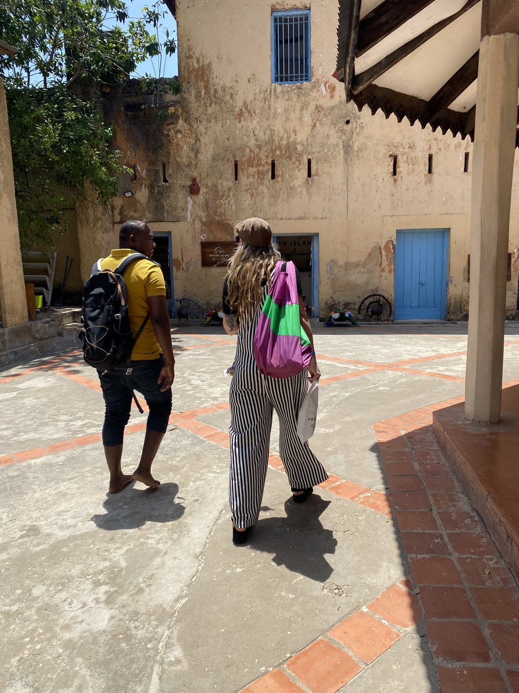 Marlies and Abdalla on Prison Island